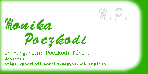 monika poczkodi business card